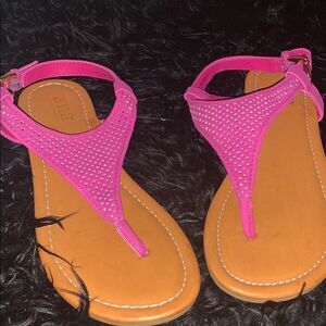 Fuchsia pink sandals  